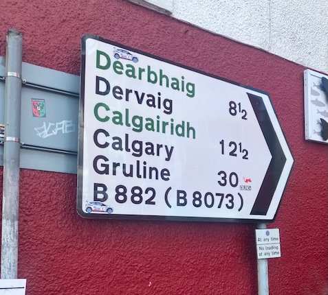Calgary signpost