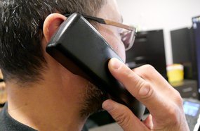 PFSP man on phone credit Marvin Polis